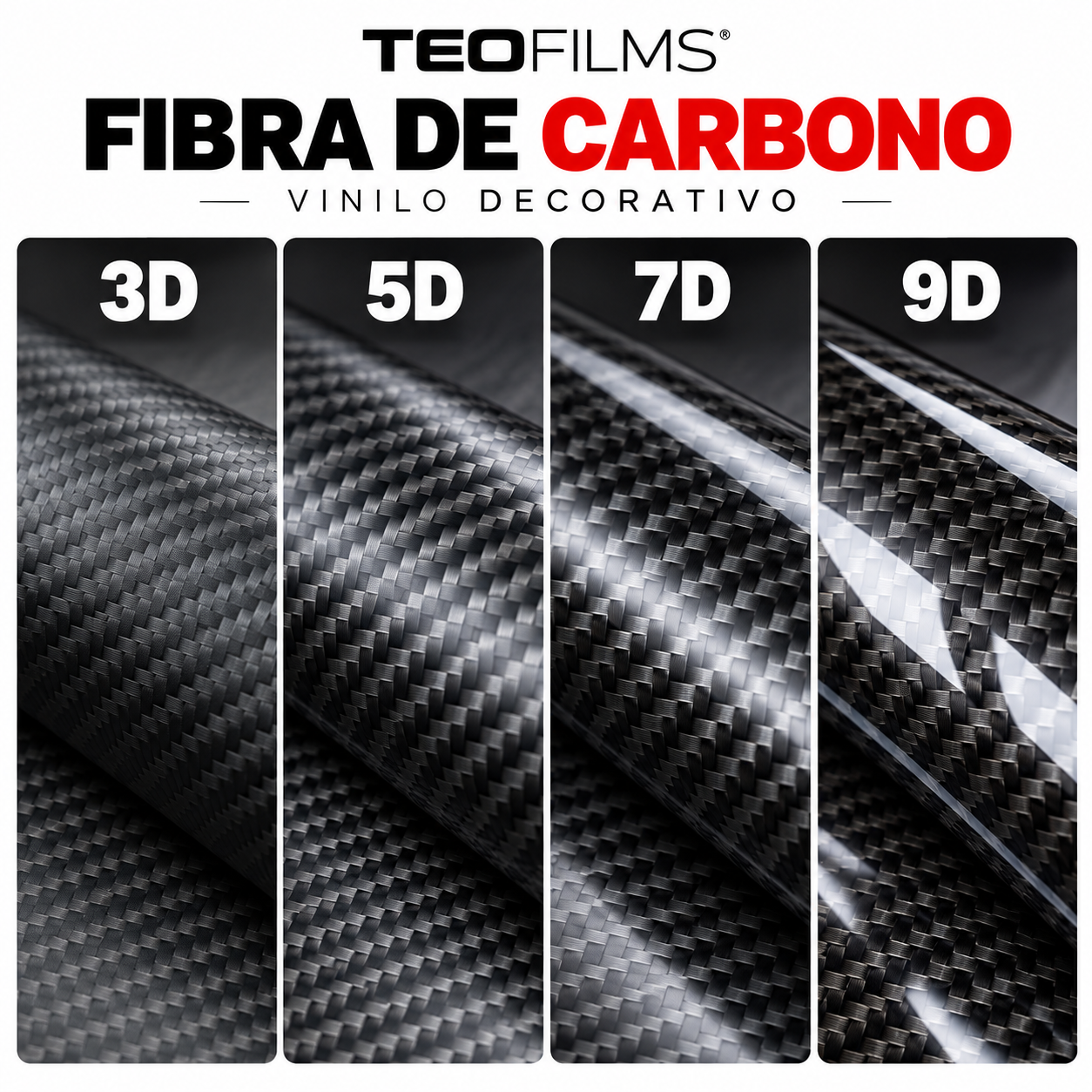 Fibra de carbono decorativa de 1.52 mts - Imagen 4