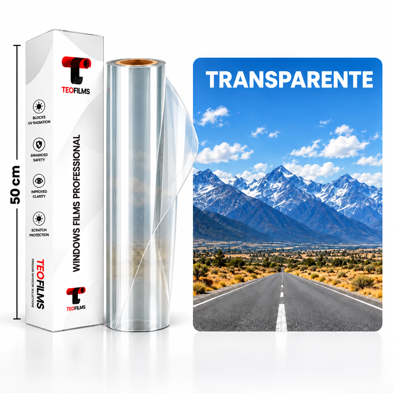 Lámina de Seguridad Transparente 8 Mil de 50 cm - Imagen 2